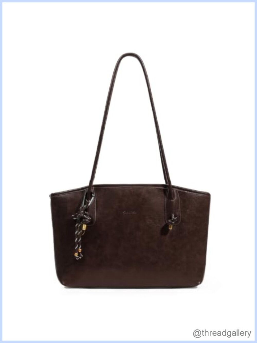 Faux Leather Hobo Shoulder Bag Retro Vintage Purse with Zipper